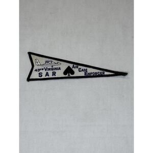 43rd SAR (Search & Rescue) Air Cam Enforcer Airplane Shaped Patch 6”